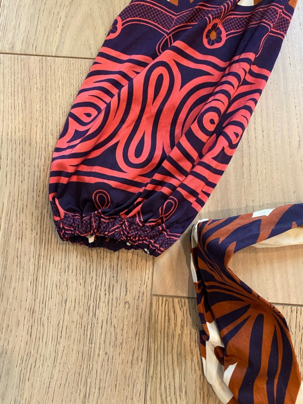 Anthropologie EUGENIA FERNANDEZ Long-Sleeve Floral Wrap Midi Dress - Picture 5 of 7